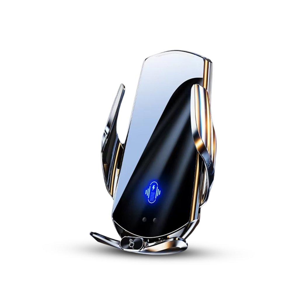Mr.Smart Wireless Car Phone Holder with 15W Fast Charging, Auto-Clamping, 360° Rotation, Air Vent Mount