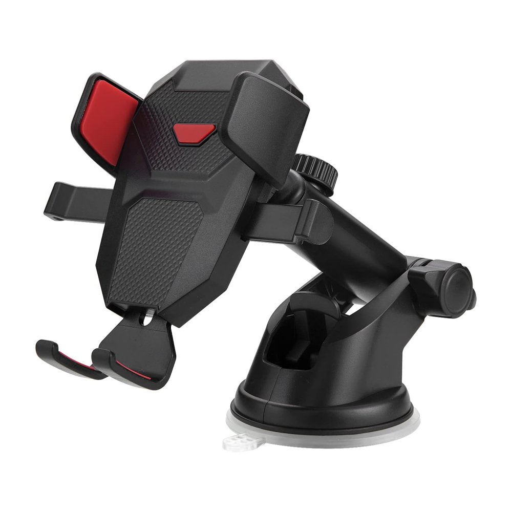 Mr.Smart YD-13 Universal Car Phone Mount, 270° Adjustable Windshield Dashboard Holder with Suction Cup Base, 360° Rotation Ball Joint System, One-Touch Lock Release Mechanism