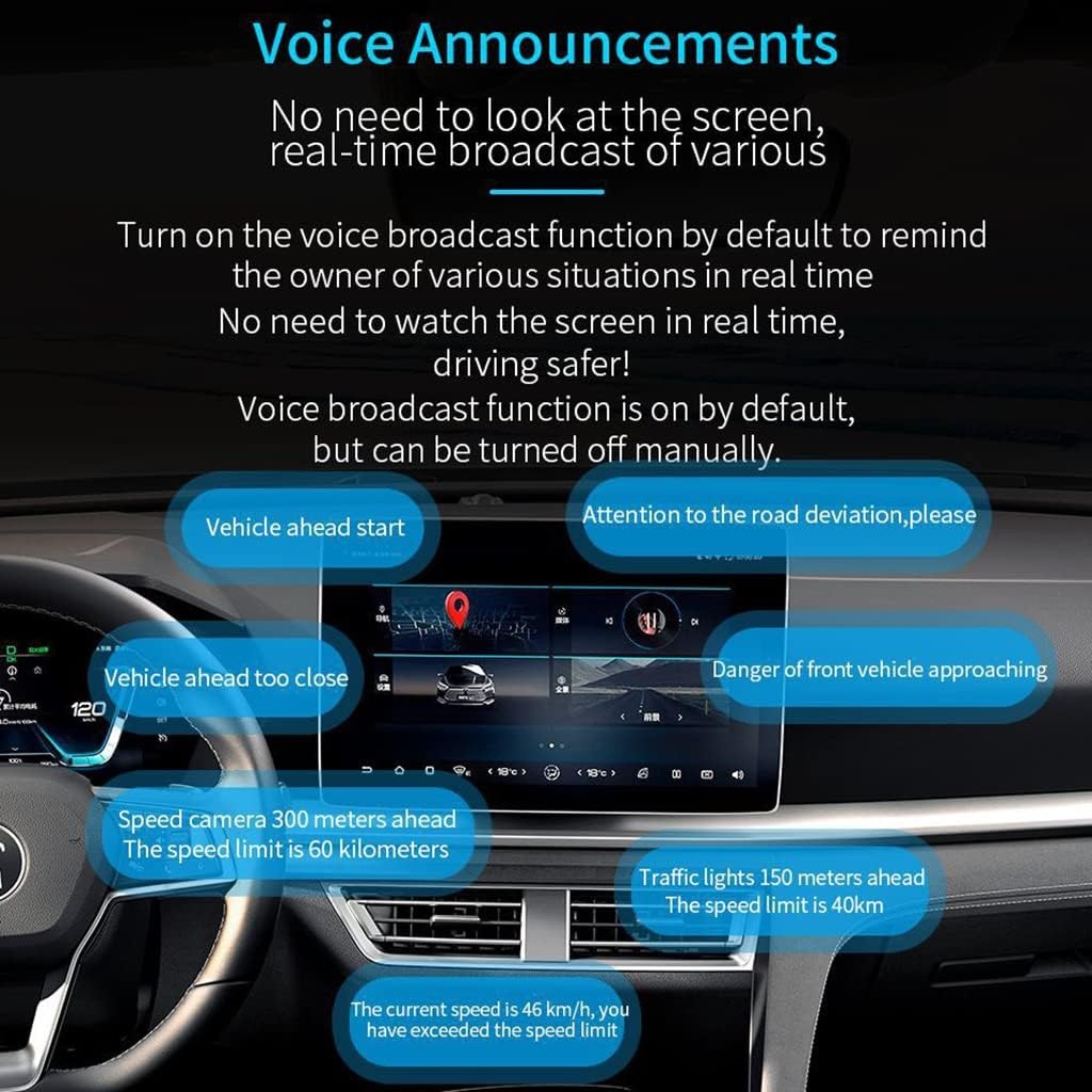 Mr Smart Dash Camera with Night Vision, Fixed Speed Alert, Traffic Light Detection, Automatic Light Sensing