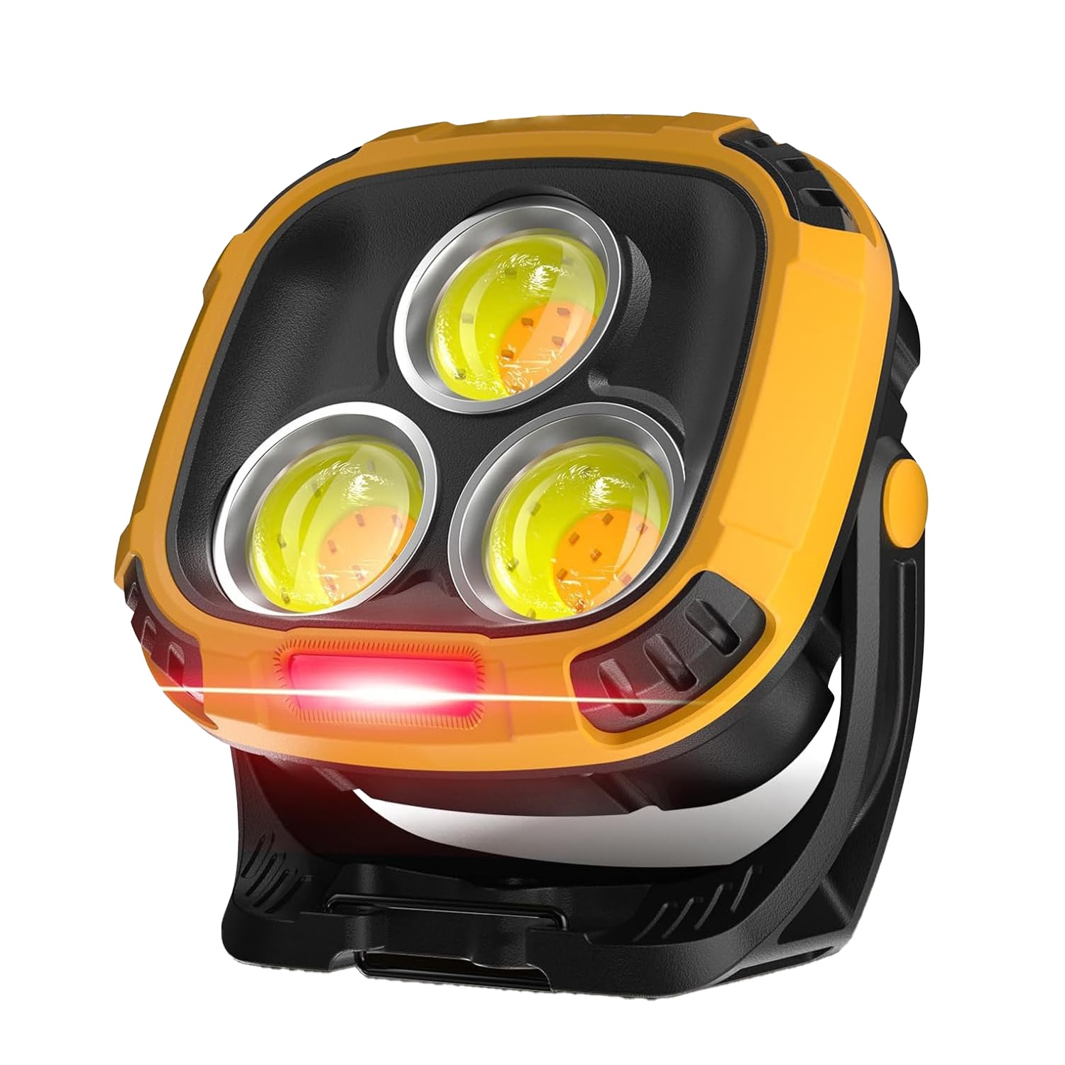BRL-05 Portable COB LED Work Light, 3300LM, 18 Light Modes, Magnetic Base, Hook and Tripod Mount, SOS Red Light, for Camping and Car Repair