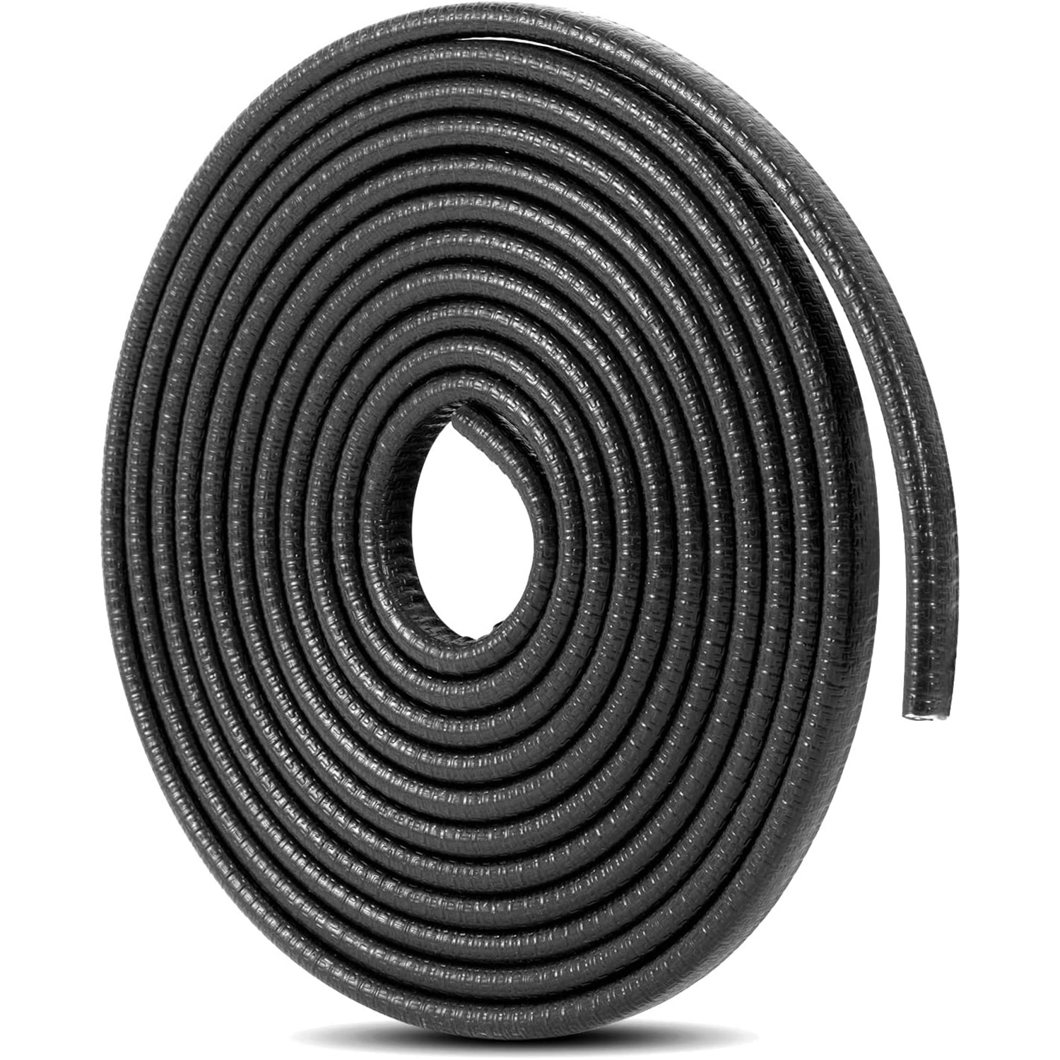 Car Door Edge Guard Strip, Black Rubber Trim Seal, 7mm x 10mm, Fits 99% of Vehicles