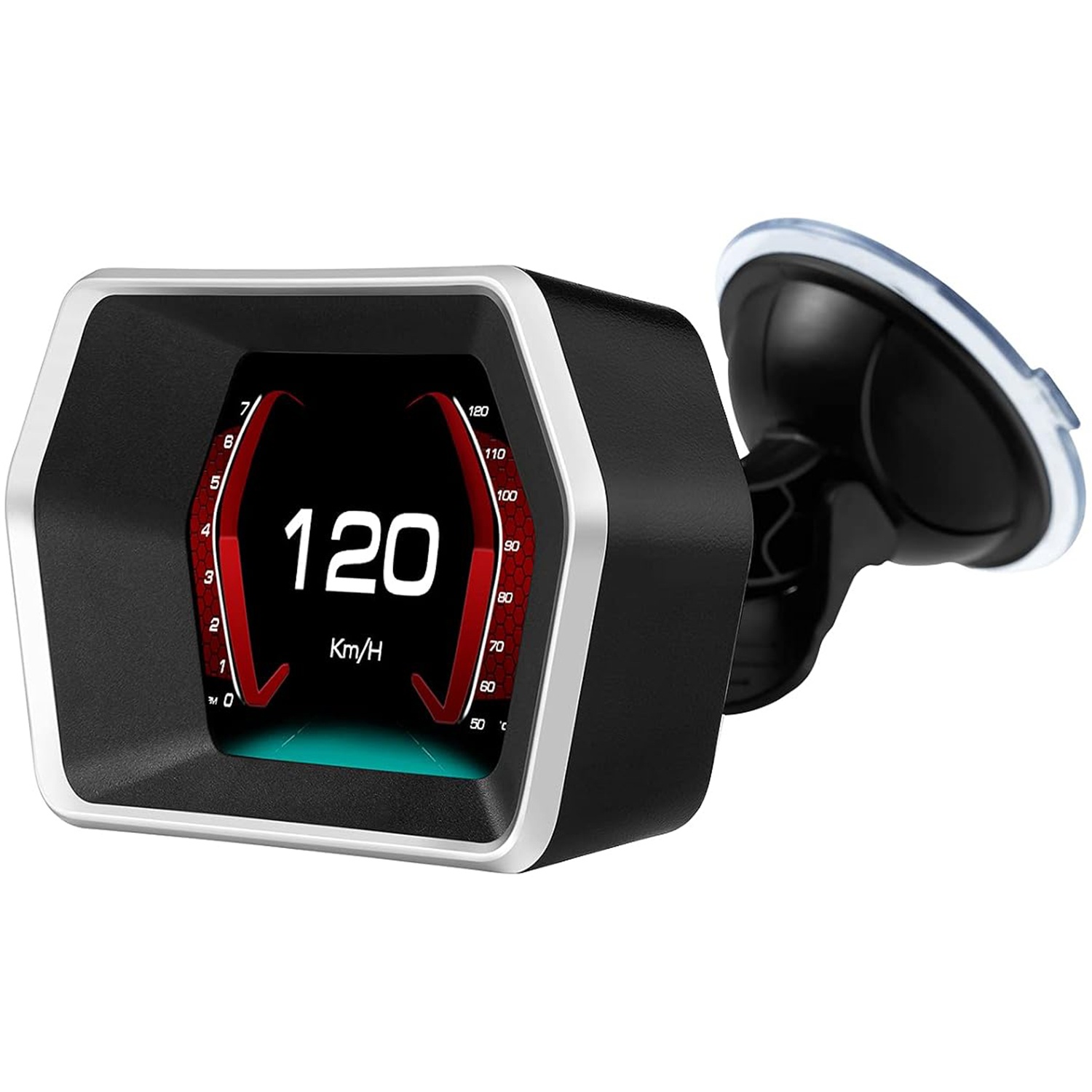 OBD+GPS Smart Gauge HUD Display, P17, LCD Meter with 9 Display Modes, Fault Code Reader, Data Stream for All Cars