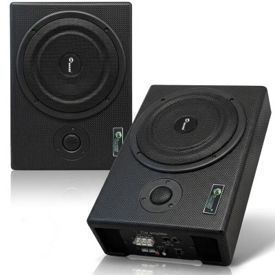 MVL-801 Car Subwoofer, 10 Inch, 1000W Power, Built-In 120W Amplifier, 98dB, Deep Bass, Black
